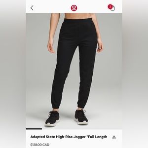 Lululemon Adapted State High-Rise Jogger